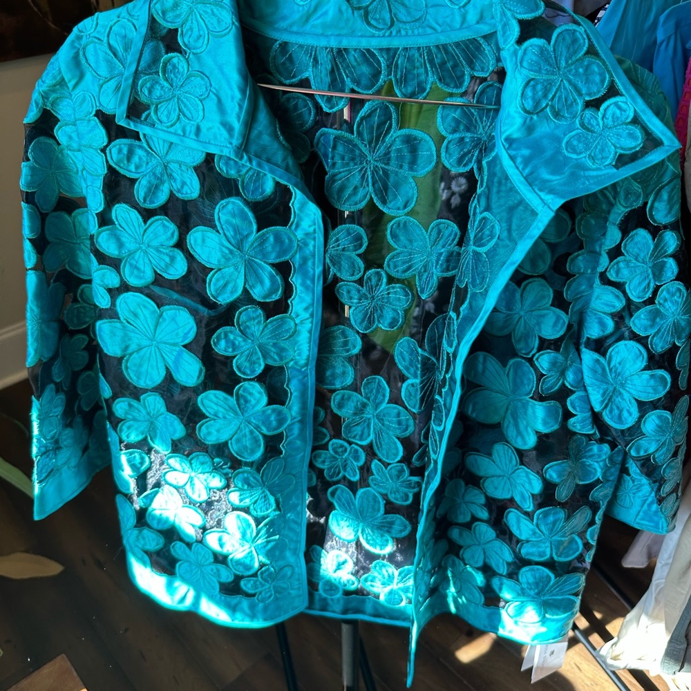 Embroidered Jacket, designer Marisa Baratelli, size 14